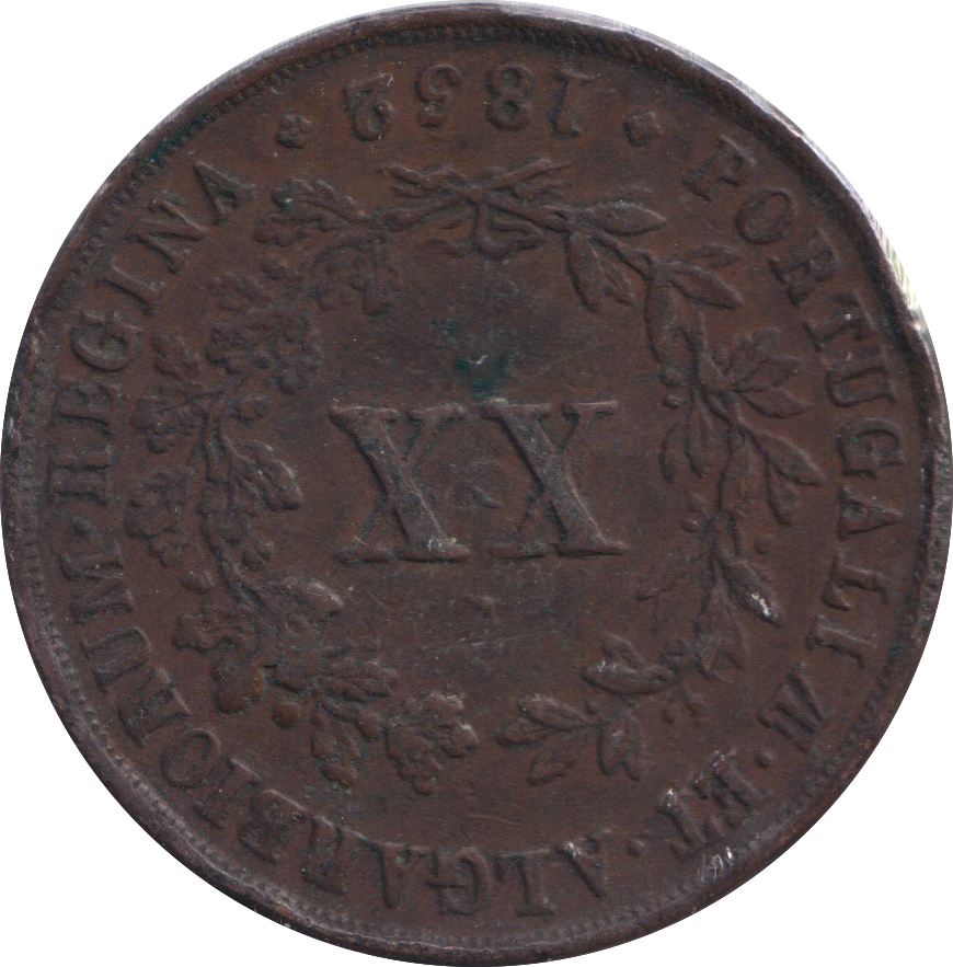 1852 20 REIS PORTUGAL