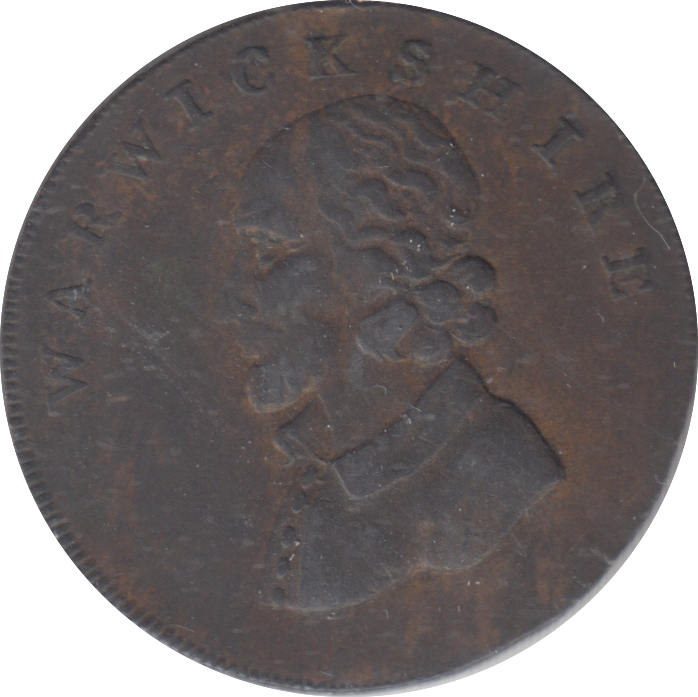 1792 WARWICKSHIRE HALFPENNY TOKEN