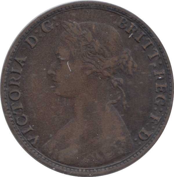 1874 HALFPENNY ( GF )