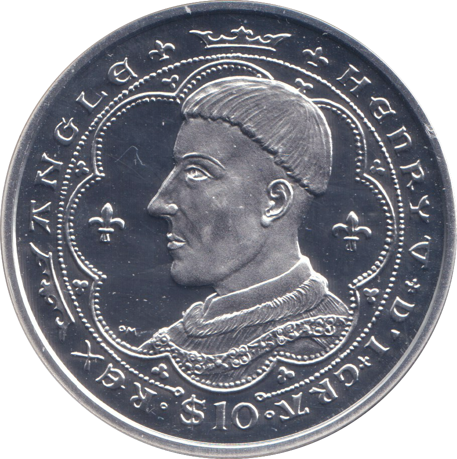 2007 SILVER PROOF 10 DOLLAR HENRY V