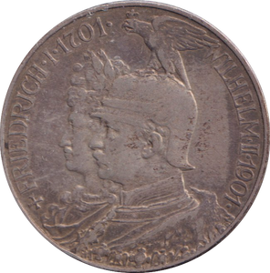 1901 SILVER 2 MARK GERMANY