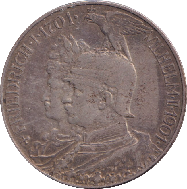 1901 SILVER 2 MARK GERMANY