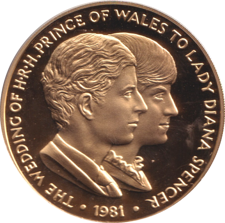 1981 ROYAL WEDDING PRINCE OF WALES LADY DIANA SPENCER MEDALLION