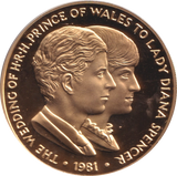 1981 ROYAL WEDDING PRINCE OF WALES LADY DIANA SPENCER MEDALLION