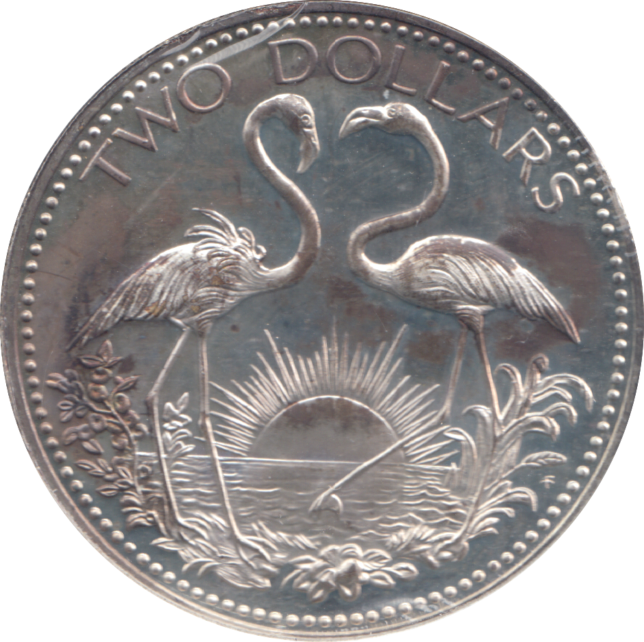 1974 BAHAMA TWO DOLLARS