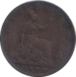 1891 FARTHING ( FINE )