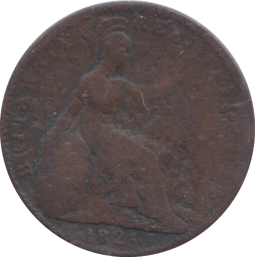 1825 FARTHING ( FINE )