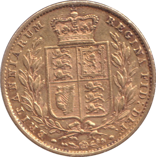 1858 GOLD SOVEREIGN ( VF )