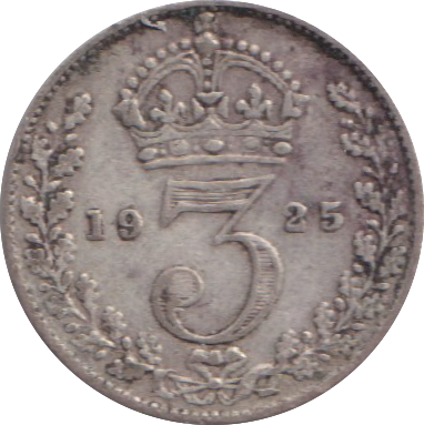 1925 THREEPENCE ( GF )