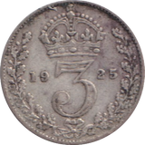 1925 THREEPENCE ( GF )