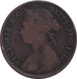 1877 HALFPENNY ( FINE )