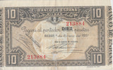 1937 10 PESTAS BANKNOTE SPAIN REF-1629