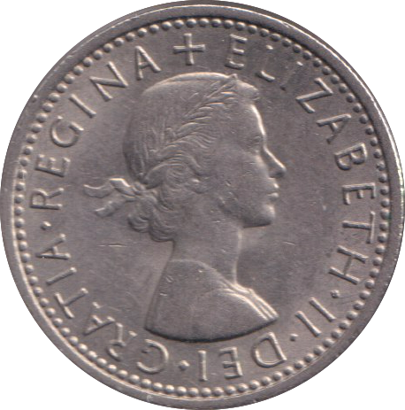 1967 SIXPENCE ( UNC )