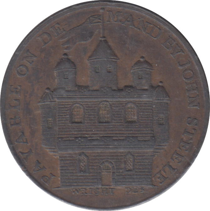 1797 FORFAR CASTLE HALFPENNY TOKEN