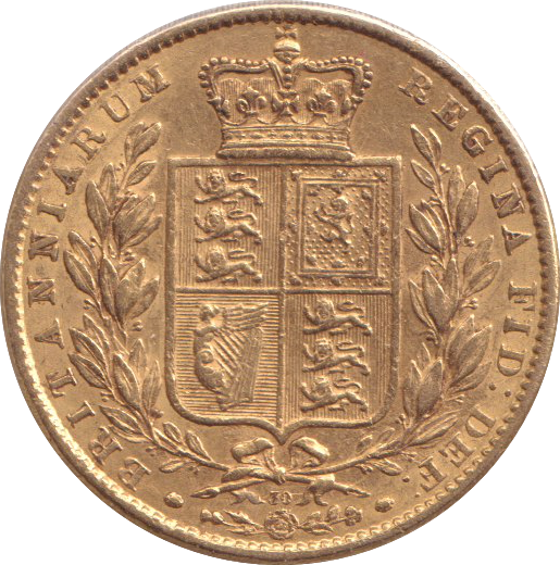 1864 GOLD SOVEREIGN ( EF ) DIE 30