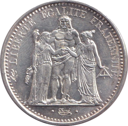 1967 SILVER 10 FRANC FRANCE