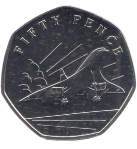2019 50 PENCE CONCORDE ( BU )