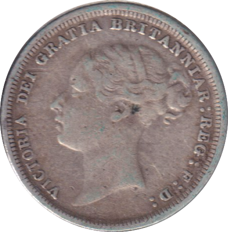 1881 SIXPENCE ( VF )