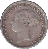 1881 SIXPENCE ( VF )