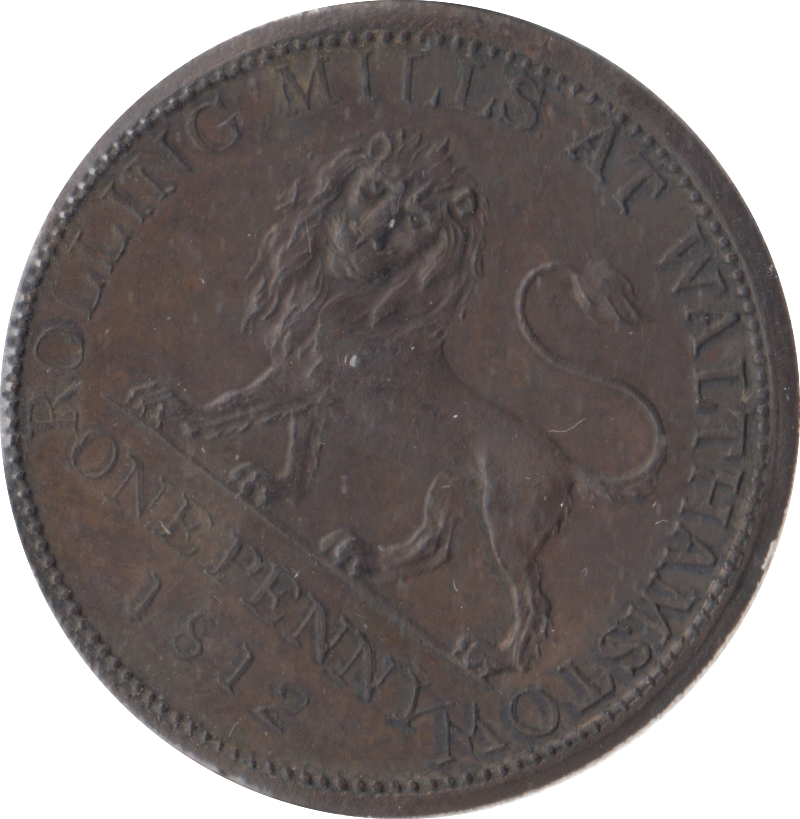 1812 WALTHAMSTON PENNY TOKEN
