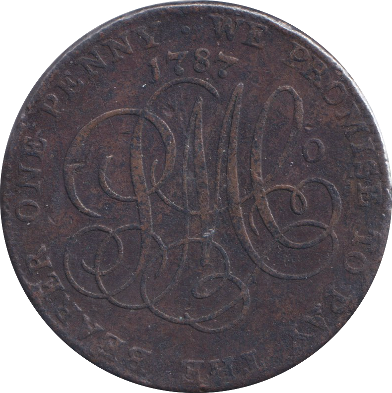 1787 DRUID PENNY TOKEN