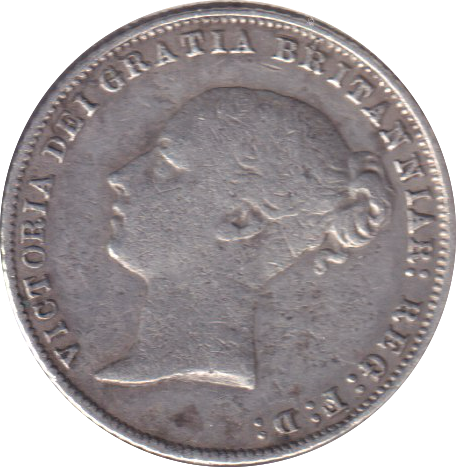 1887 SIXPENCE ( FINE )