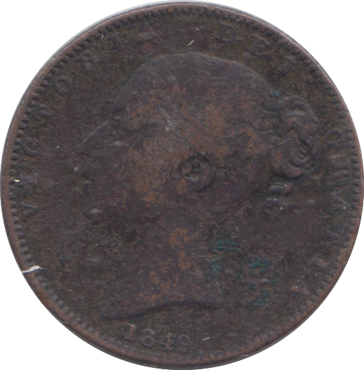 1849 FARTHING ( FINE )
