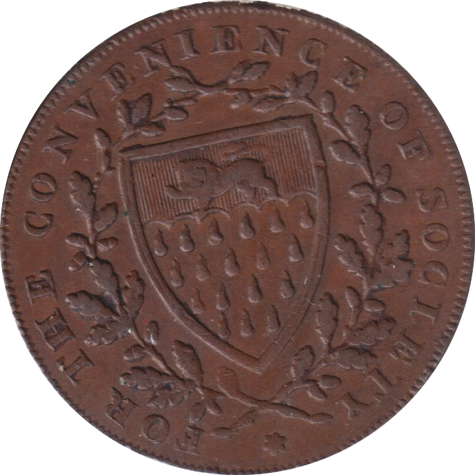 1794 HALF PENNY TOKEN NORTHIAM FOWLERS SUSSEX