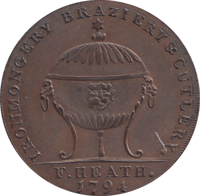 1794 BATH HALFPENNY TOKEN