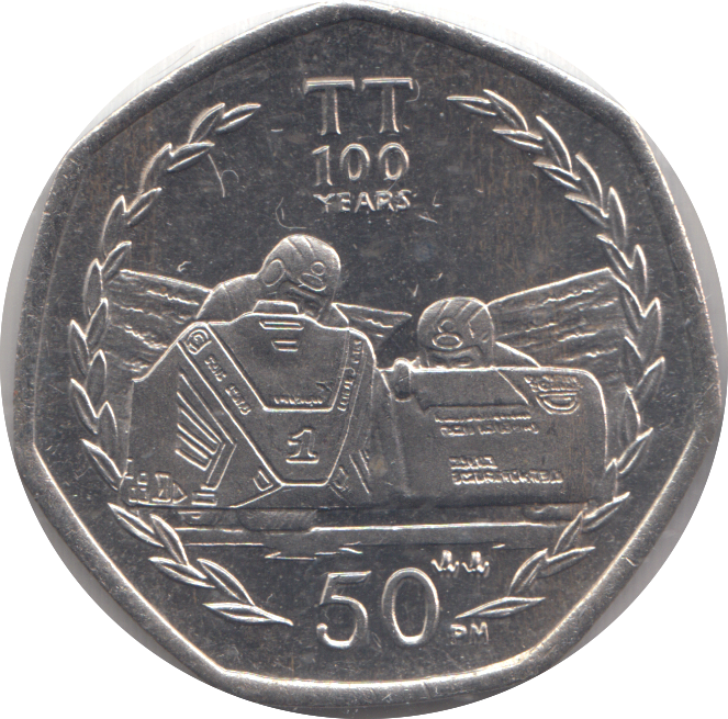 2007 FIFTY PENCE TT 100 YEARS