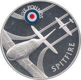 2008 SILVER PROOF £5 SPITFIRE