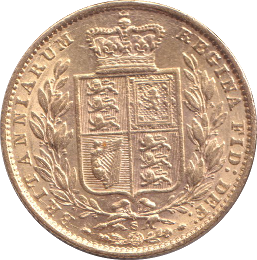 1871 GOLD SOVEREIGN ( GVF )