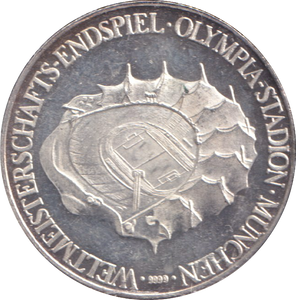 1974 SILVER WORLD CUP MEDAL GERMANY