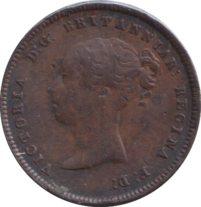 1844 HALF FARTHING ( GVF )