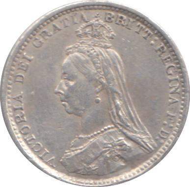 1889 THREEPENCE ( GVF )