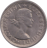 1964 SIXPENCE ( UNC )