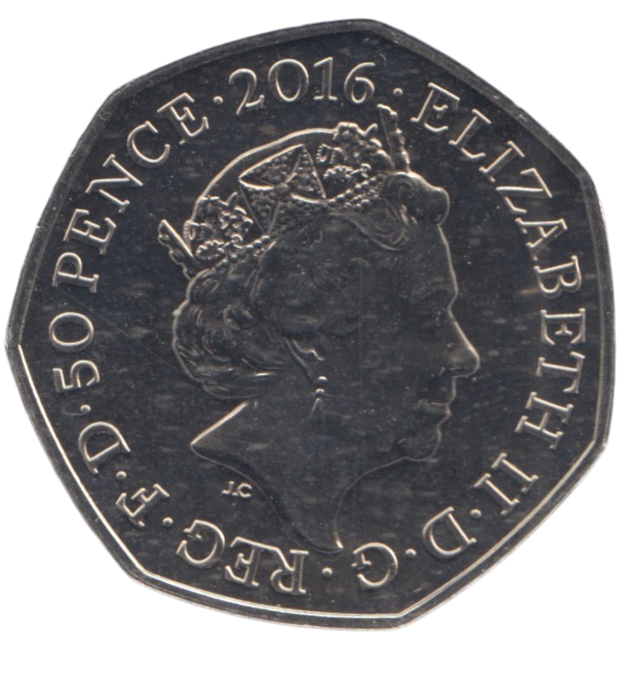 2016 50 PENCE PETER RABBIT
