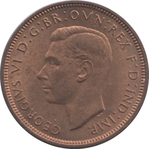 1937 HALF PENNY ( UNC )