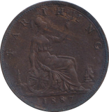 1887 FARTHING ( VF )