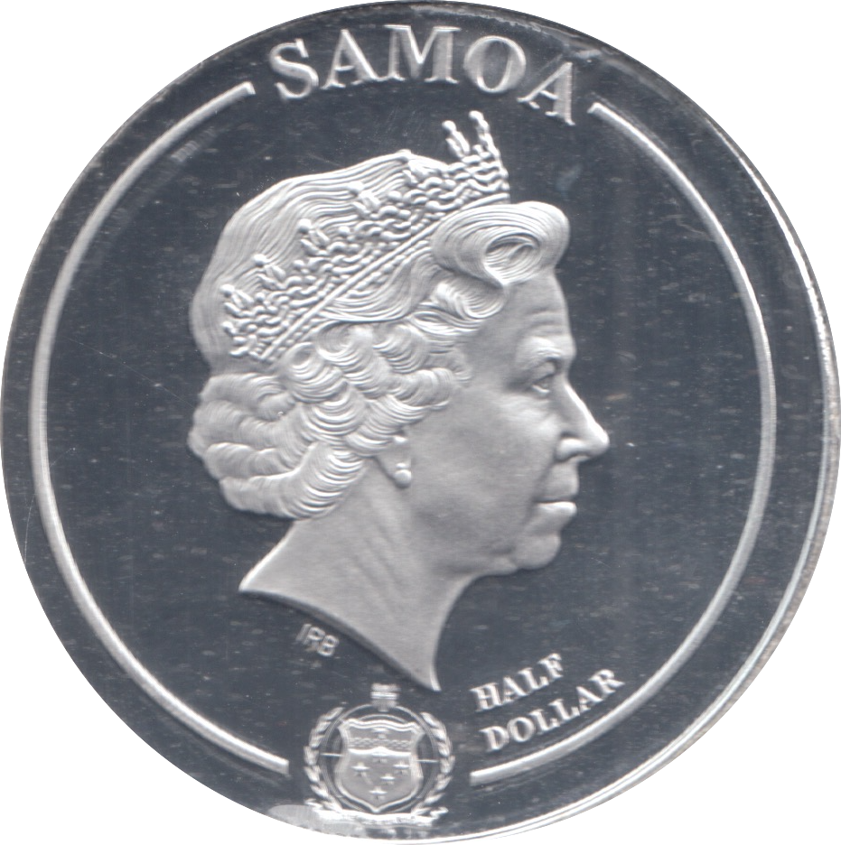 2020 HARRY POTTER SAMOA SILVER PLATED HALF DOLLAR