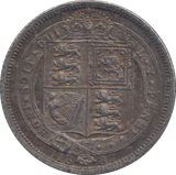 1887 SIXPENCE (  GF )