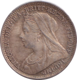 1900 THREEPENCE ( GF )