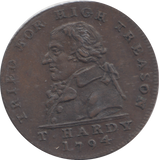 1794 MIDDLESEX HALFPENNY TOKEN