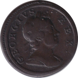 1717 DUMP FARTHING SCARCE ( GVF )