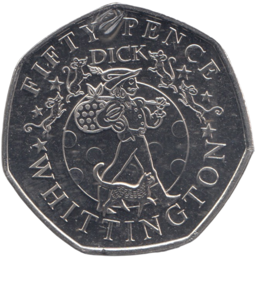 2019 50 PENCE DICK WHITTINGTON