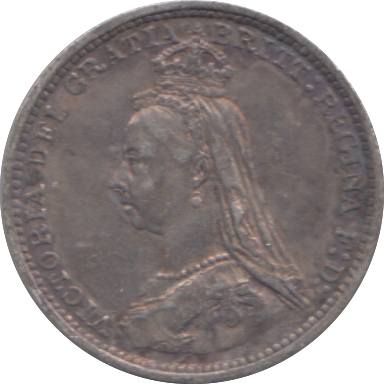 1887 THREEPENCE ( VF )