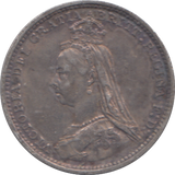 1887 THREEPENCE ( VF )