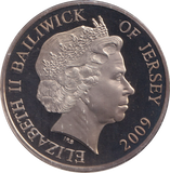 2009 HMS VICTORY FIVE POUND BAILIWICK OF JERSEY