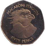 2018 MACARONI PENGUIN 50P FALKLAND ISLANDS