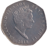 2018 ROCKHOPPER PENGUIN 50P FALKLAND ISLANDS